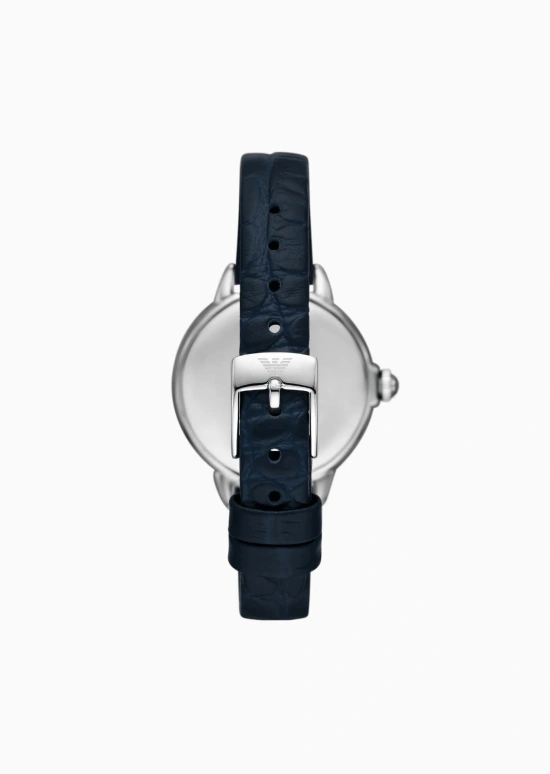 EMPORIO ARMANI,woman 32mm,32mm,Stainless Steel,Dark Blue,Quartz,Moonphase,Crystal Glass,AR11629 NLP NLC