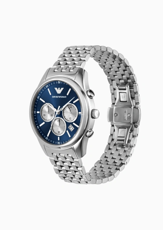 EMPORIO ARMANI,man 41mm,41mm,Stainless Steel,Blue,Quartz,Chronograph,Day,AR11582 NLP NLC