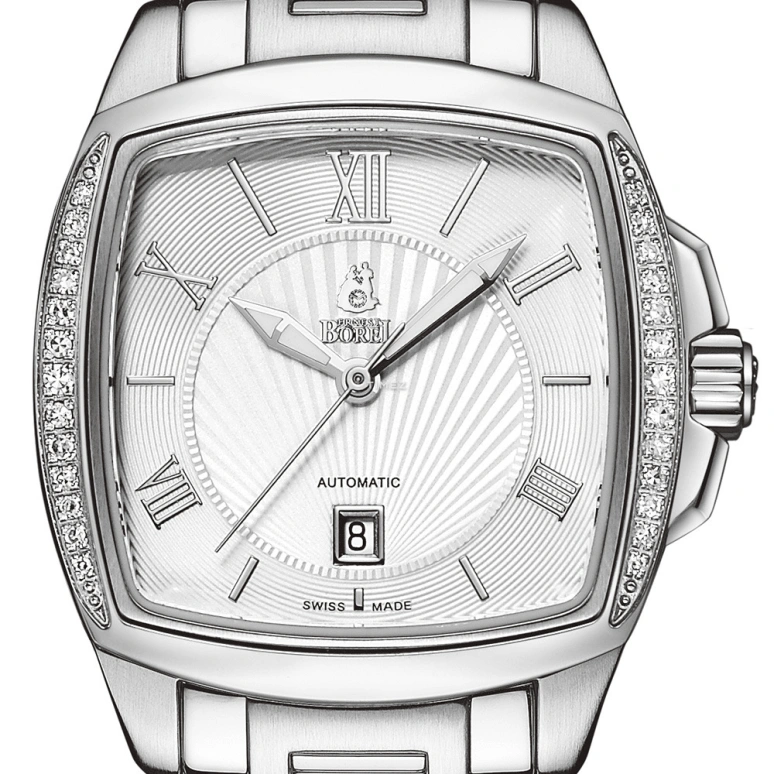 Ernest Borel,Romance 29mm,29mm,Stainless Steel,Silver,Automatic,Day,Sapphire,Crystal Glass,LS1856SD,LS1856SD-4532