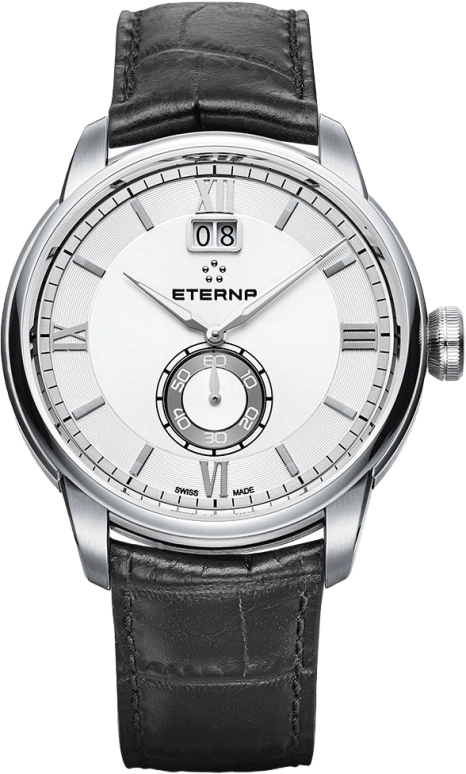 Eterna,Contemporary 41mm,41mm,Stainless Steel,Silver,Quartz,Big Date,Hollow Out,2971,2971.41.66.1327