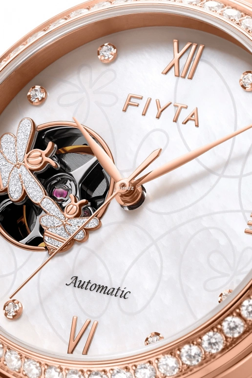 FIYTA,Allure 34.50mm,34.50mm,Stainless Steel,White,Automatic,Sapphire,Crystal Glass,Round,LA865009,LA865009.PWPD