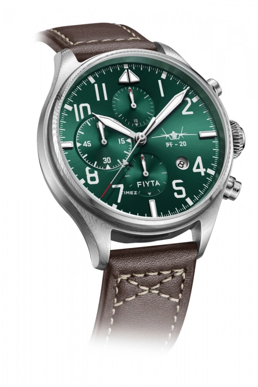 FIYTA,Mach 45mm,45mm,Stainless Steel,Green,Automatic,Chronograph,Day,Anti-magnetic,GA881009,GA881009.WNK