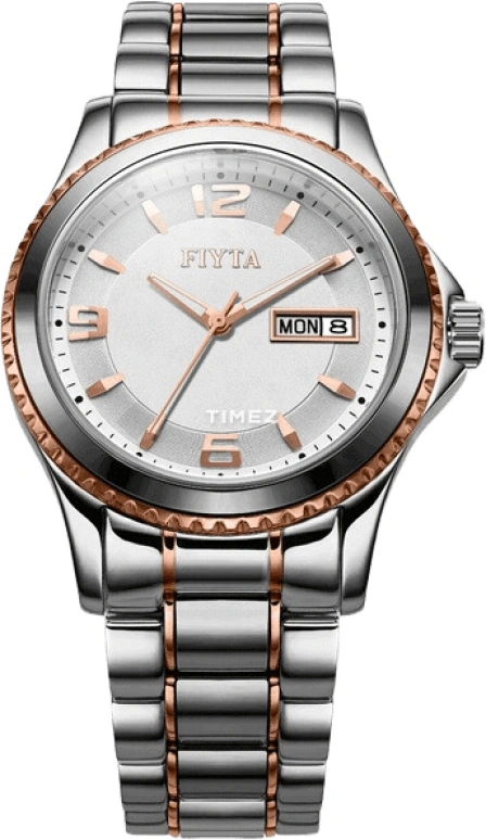 FIYTA,Other 40.50mm,40.50mm,Stainless Steel,Rose Gold,White,Automatic,Date,Day,GA8310,GA8310.MWM