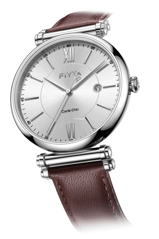 FIYTA,IN 40mm,40mm,Stainless Steel,White,Quartz,Day,Sapphire,G850017,G850017.WWK