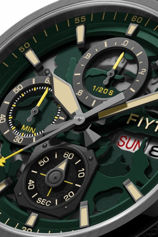 FIYTA,Mach 43mm,43mm,Stainless Steel,Green,Quartz,Chronograph,Date,Day,G881006,G881006.BNB