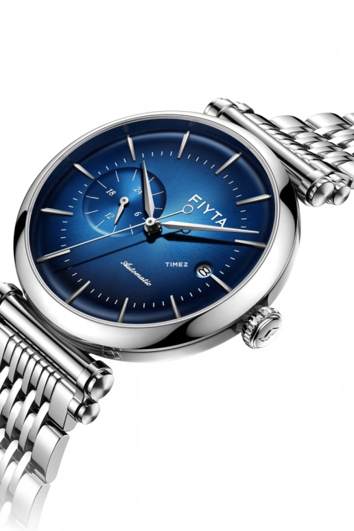 FIYTA,IN 41.50mm,41.50mm,Stainless Steel,Blue,Automatic,Day,Dule Time,GA850012,GA850012.WLW