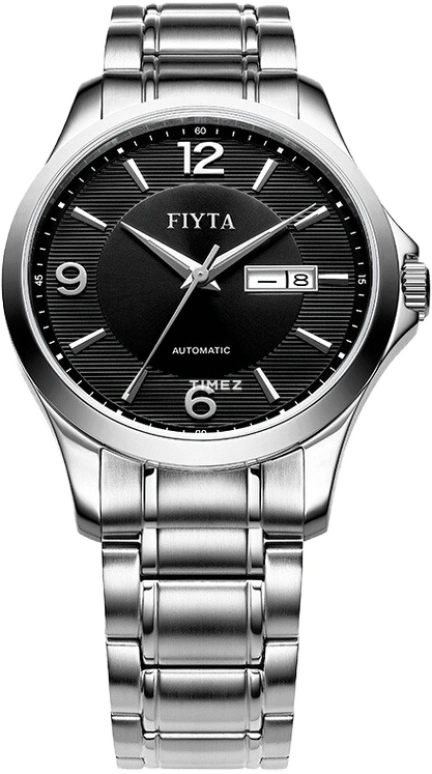FIYTA,Classic 42.30mm,42.30mm,Stainless Steel,Black,Automatic,Date,Day,GA8630,GA8630.WBW