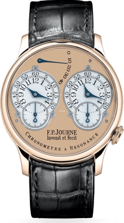 F.P.Journe,BRASS 38毫米,38毫米,玫瑰金,玫瑰金色,银色,手动上弦,动力储存指示,两地时,1499 R OR Rose Principale 0