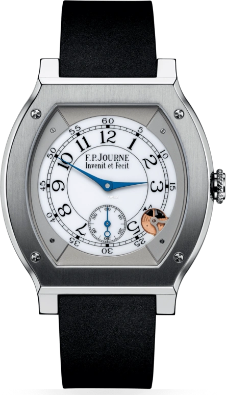 F.P.Journe,ÉLÉGANTE 48x40毫米,48x40毫米,钛,白色,石英,蓝宝石,水晶玻璃,酒桶形,1210 EL TIT CTC Blanc FB Collection