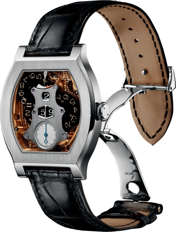 F.P.Journe,LIMITED 45.20x37.50毫米,45.20x37.50毫米,铂金,黑色,棕色,手动上弦,动力储存指示,蓝宝石,水晶玻璃,1509 Retro Limite V2 G 0 1