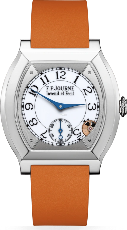 F.P.Journe,ÉLÉGANTE 40x35毫米,40x35毫米,钛,白色,石英,蓝宝石,水晶玻璃,酒桶形,里斯·詹姆斯,1210 EL TIT CTC Blanc FB