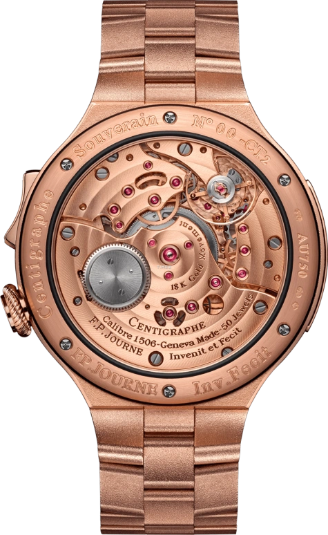 F.P.Journe,LINESPORT 44毫米,44毫米,玫瑰金,灰色,手动上弦,计时,蓝宝石,水晶玻璃,1506 CT2 OR HD Face 1 1