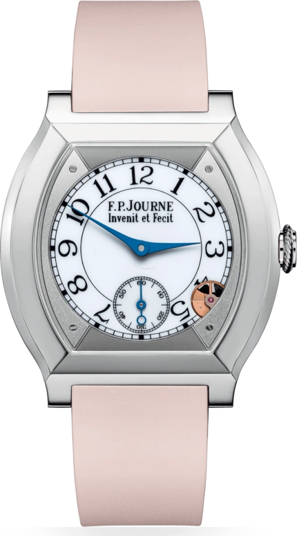 F.P.Journe,ÉLÉGANTE 40x35毫米,40x35毫米,钛,白色,石英,蓝宝石,水晶玻璃,酒桶形,里斯·詹姆斯,1210 EL TIT CTC Blanc FB