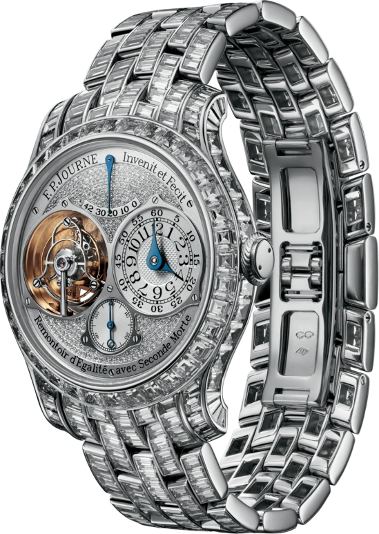 F.P.Journe,JEWELLERY 40毫米,40毫米,铂金,银色,手动上弦,动力储存指示,陀飞轮,1403 Coll Joaillerie TS Metal G