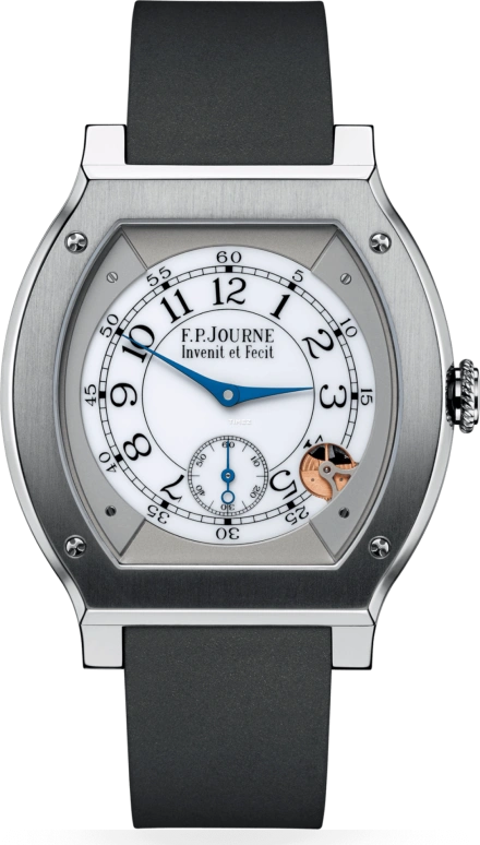 F.P.Journe,ÉLÉGANTE 48x40毫米,48x40毫米,钛,白色,石英,蓝宝石,水晶玻璃,酒桶形,1210 EL TIT CTC Blanc FB Collection