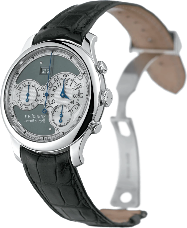 F.P.Journe,RUTHENIUM 40毫米,40毫米,铂金,灰色,银色,自动上弦,计时,大日历,1300 OCTA 20CHRONOGRAPHE 1