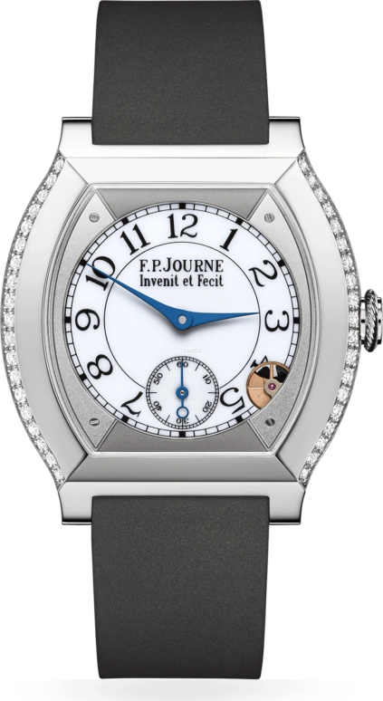 FPJourne,ÉLÉGANTE 40x35毫米,40x35毫米,鈦,白色,石英,藍寶石,水晶玻璃,酒桶形,1210 EL TIT CTC Blanc 1 FB