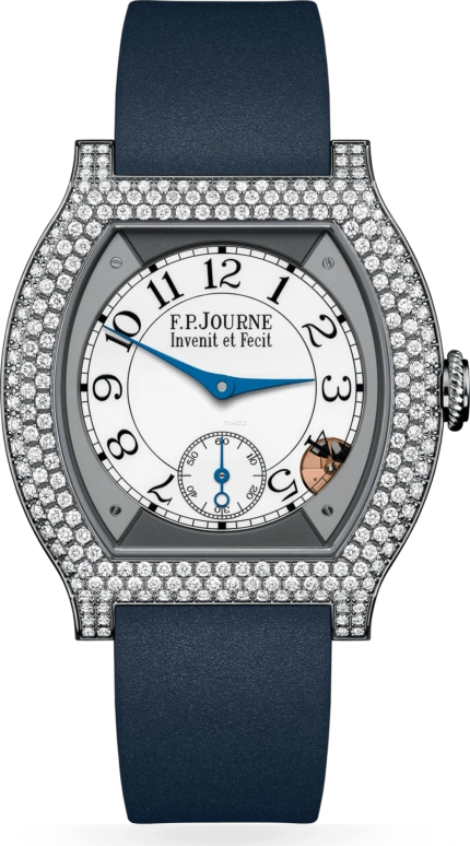 F.P.Journe,ÉLÉGANTE 40x35毫米,40x35毫米,钛,白色,石英,蓝宝石,水晶玻璃,酒桶形,1210 EL TIT CTC Blanc 12 Rangs FB