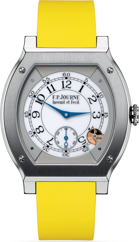 F.P.Journe,ÉLÉGANTE 48x40毫米,48x40毫米,钛,白色,石英,蓝宝石,水晶玻璃,酒桶形,1210 EL TIT CTC Blanc FB Collection