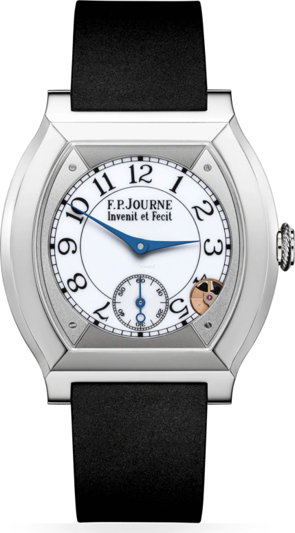 F.P.Journe,ÉLÉGANTE 40x35毫米,40x35毫米,钛,白色,石英,蓝宝石,水晶玻璃,酒桶形,里斯·詹姆斯,1210 EL TIT CTC Blanc FB