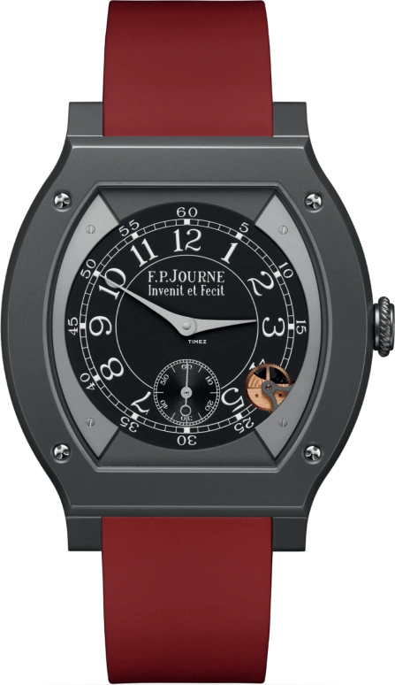 F.P.Journe,ÉLÉGANTE 48x40毫米,48x40毫米,钛,黑色,石英,蓝宝石,水晶玻璃,酒桶形,1210 ELH Titalyt Cadran Noir CTC Blanc FB 2023