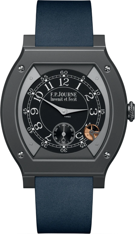 F.P.Journe,ÉLÉGANTE 48x40毫米,48x40毫米,钛,黑色,石英,蓝宝石,水晶玻璃,酒桶形,1210 ELH Titalyt Cadran Noir CTC Blanc FB 2023