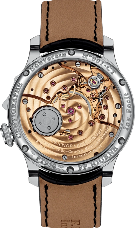 F.P.Journe,Souveraine 40毫米,40毫米,铂金,灰色,手动上弦,计时,蓝宝石,水晶玻璃,1506 Centigraphe Platine G