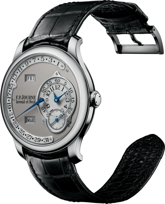 F.P.Journe,OCTA 38毫米,38毫米,铂金,灰色,自动上弦,年历,月历,星期历,日历,蓝宝石,水晶玻璃,圆形,1300,1300.3 Retro Octa Calendrier G 0