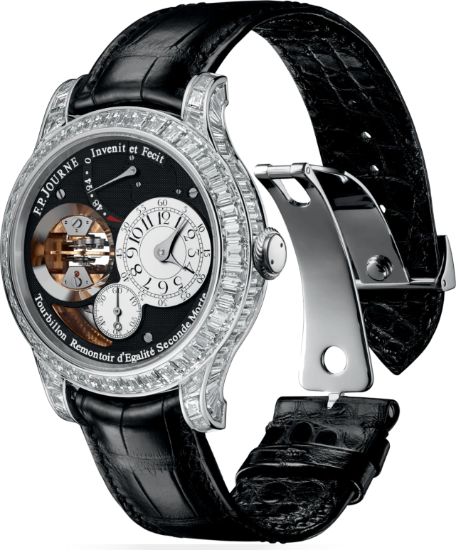 F.P.Journe,JEWELLERY 44毫米,44毫米,铂金,黑色,手动上弦,动力储存指示,陀飞轮,1519 TVJ Face