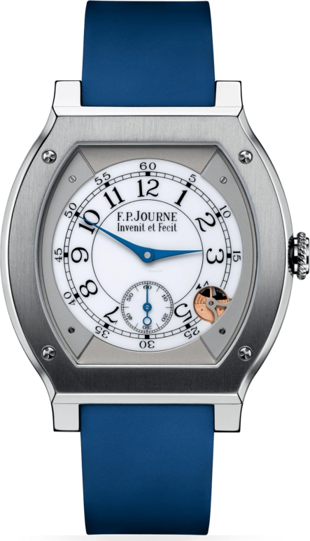F.P.Journe,ÉLÉGANTE 48x40毫米,48x40毫米,钛,白色,石英,蓝宝石,水晶玻璃,酒桶形,1210 EL TIT CTC Blanc FB Collection
