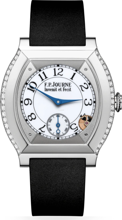 FPJourne,ÉLÉGANTE 40x35毫米,40x35毫米,鈦,白色,石英,藍寶石,水晶玻璃,酒桶形,1210 EL TIT CTC Blanc 1 FB