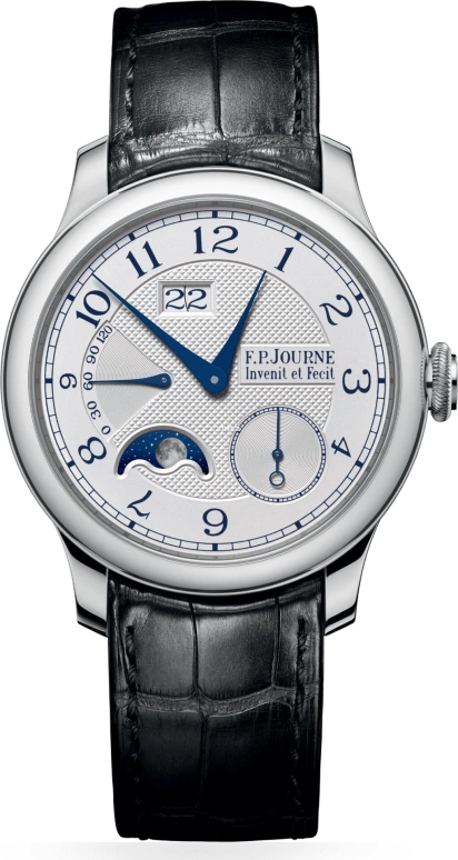F.P.Journe,CLASSIQUE 40毫米,40毫米,铂金,银色,自动上弦,月相,动力储存指示,大日历,1300,1300.3 AL2 C PT CUIR F