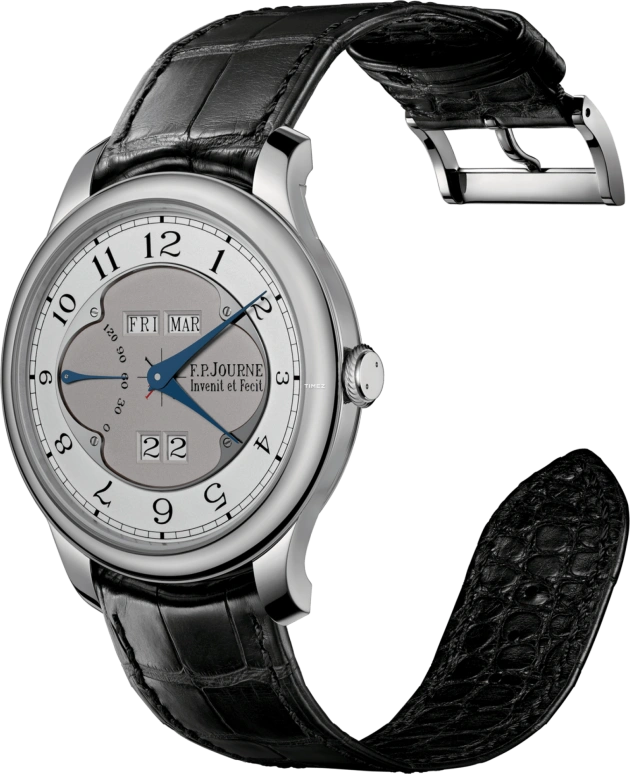 F.P.Journe,CLASSIQUE 40毫米,40毫米,铂金,银色,灰色,自动上弦,万年历,闰年历,月历,星期历,圆形,银色,1300,1300.3 Coll OctaPerpe CUIR G