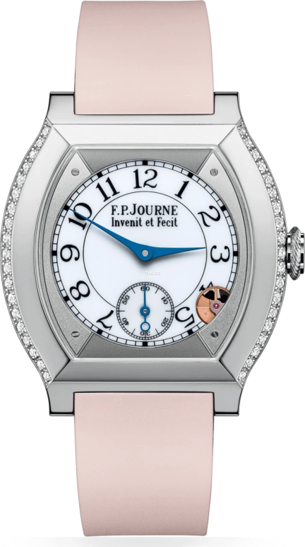 FPJourne,ÉLÉGANTE 40x35毫米,40x35毫米,鈦,白色,石英,藍寶石,水晶玻璃,酒桶形,1210 EL TIT CTC Blanc 1 FB