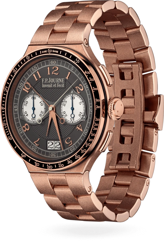 F.P.Journe,LINESPORT 44毫米,44毫米,玫瑰金,灰色,手动上弦,计时,双秒追针,大日历,1518 CM OR Face 2023