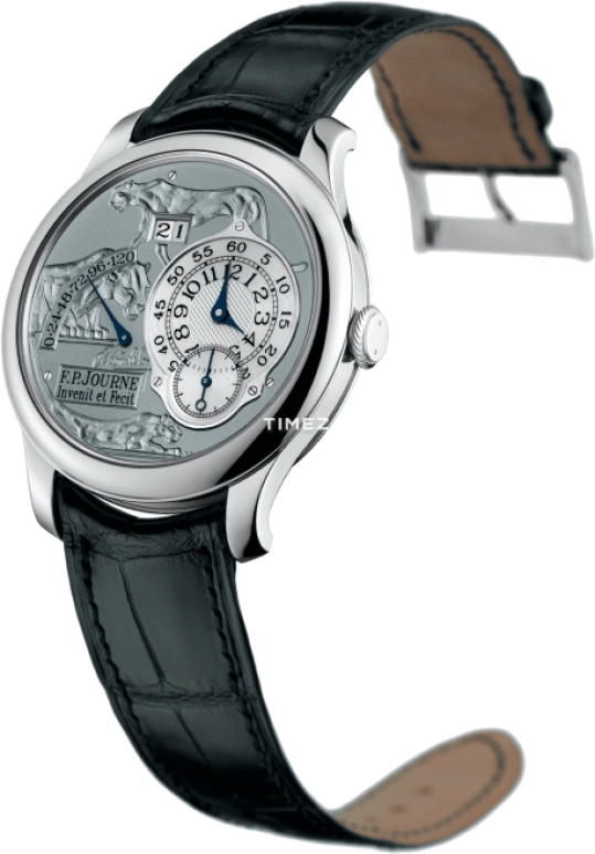 F.P.Journe,IRP GALA 40毫米,40毫米,铂金,银色,自动上弦,日历,自制机芯,1300,1300.3 OR Guepard PT Cuir Principale