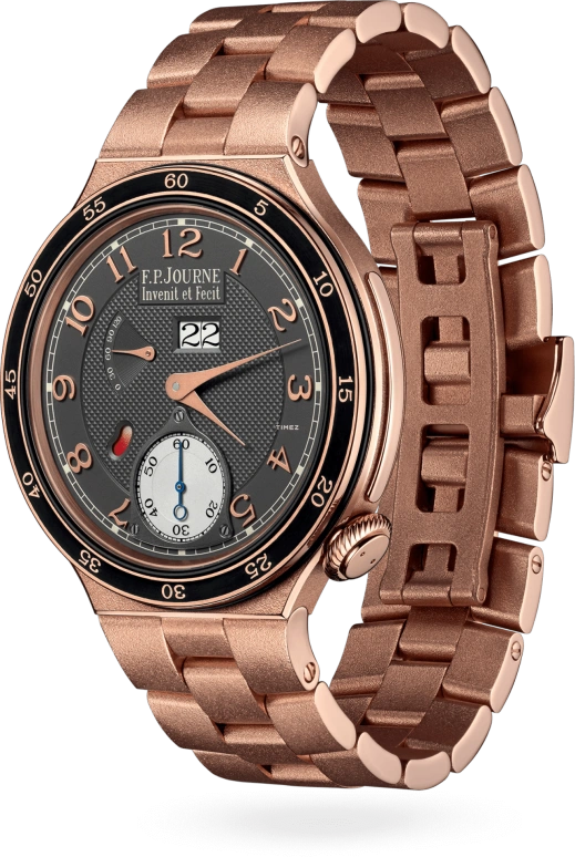 F.P.Journe,LINESPORT 44毫米,44毫米,玫瑰金,灰色,自动上弦,动力储存指示,大日历,1300,1300.3 AR2 OR HD Face 1