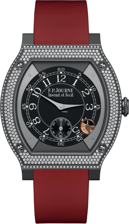 F.P.Journe,ÉLÉGANTE 48x40毫米,48x40毫米,钛,黑色,处理器,蓝宝石,水晶玻璃,酒桶形,1210 ELH Titalyt Cadran CTC FB 2023