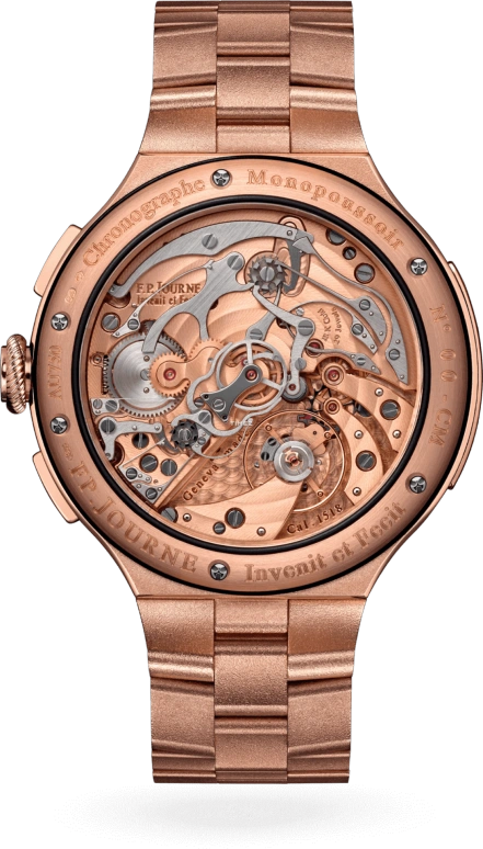 F.P.Journe,LINESPORT 44毫米,44毫米,玫瑰金,灰色,手动上弦,计时,双秒追针,大日历,1518 CM OR Face 2023