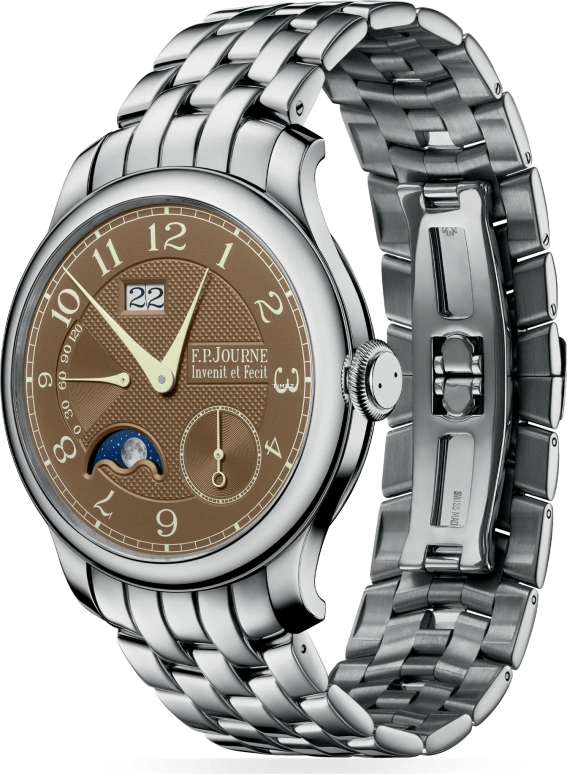 F.P.Journe,CLASSIQUE 40毫米,40毫米,铂金,棕色,自动上弦,月相,动力储存指示,大日历,1300,1300.3 AL2 Havana PT F