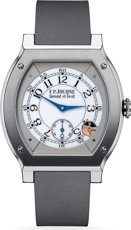 F.P.Journe,ÉLÉGANTE 48x40毫米,48x40毫米,钛,白色,石英,蓝宝石,水晶玻璃,酒桶形,1210 EL TIT CTC Blanc FB Collection