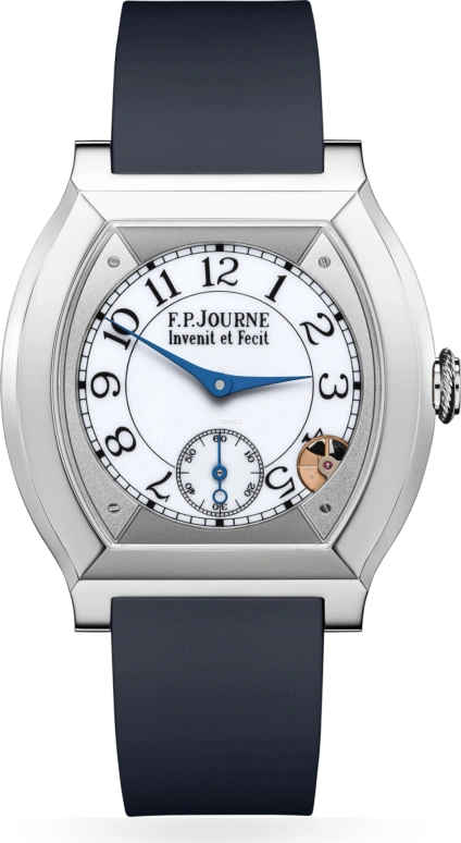 F.P.Journe,ÉLÉGANTE 40x35毫米,40x35毫米,钛,白色,石英,蓝宝石,水晶玻璃,酒桶形,里斯·詹姆斯,1210 EL TIT CTC Blanc FB