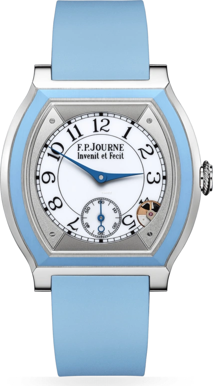 F.P.Journe,ÉLÉGANTE 40x35毫米,40x35毫米,钛金,白色,石英,蓝宝石,水晶玻璃,酒桶形,1210 Elegante Titane Inserts HD 0