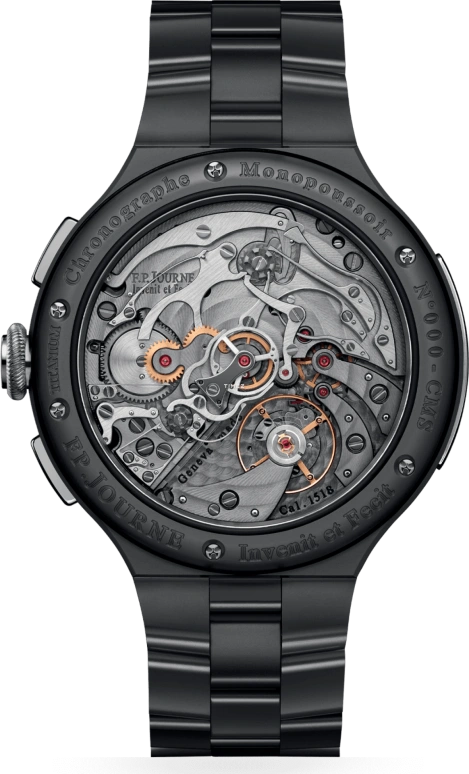 F.P.Journe,LINESPORT 44毫米,44毫米,钛,黄色,手动上弦,计时,双秒追针,大日历,1518 CMS TIT Jaune Face