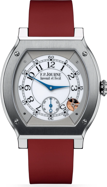 F.P.Journe,ÉLÉGANTE 48x40毫米,48x40毫米,钛,白色,石英,蓝宝石,水晶玻璃,酒桶形,1210 EL TIT CTC Blanc FB Collection