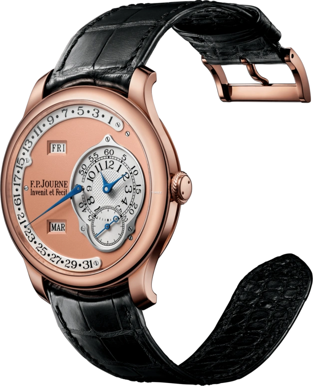 F.P.Journe,OCTA 38毫米,38毫米,玫瑰金,玫瑰金色,银色,自动上弦,年历,月历,星期历,日历,蓝宝石,水晶玻璃,圆形,1300,1300.3 Retro Octa Calendrier Recui G 0