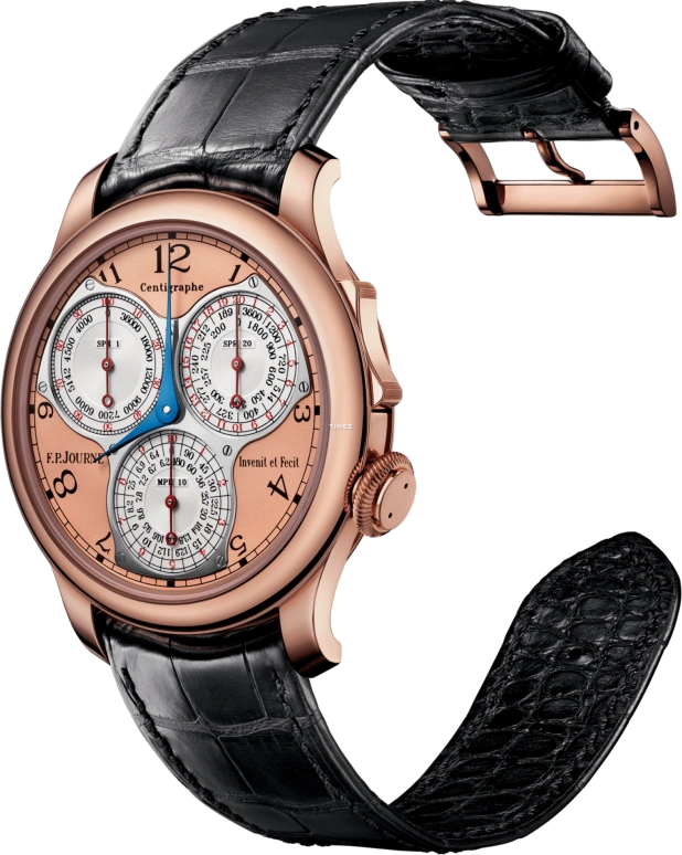 F.P.Journe,Souveraine 40毫米,40毫米,玫瑰金,玫瑰金色,银色,手动上弦,计时,蓝宝石,水晶玻璃,1506 Centigraphe OR G 2