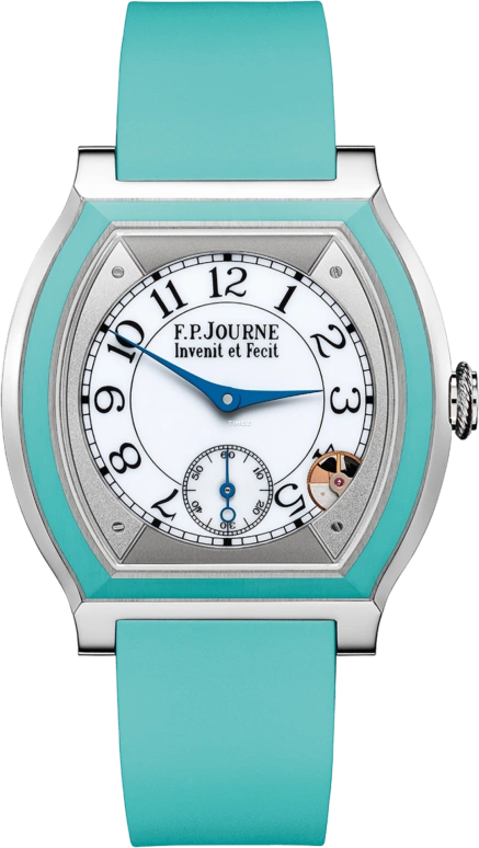 F.P.Journe,ÉLÉGANTE 40x35毫米,40x35毫米,钛金,白色,石英,蓝宝石,水晶玻璃,酒桶形,1210 Elegante Titane Inserts HD 0