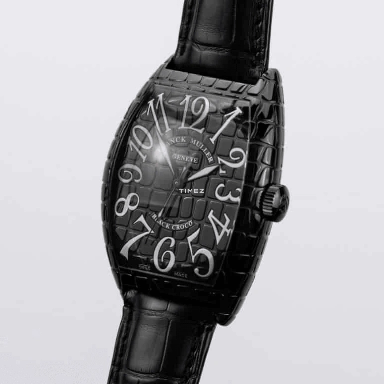 Franck Muller,Other 39.60mm,39.60mm,Stainless Steel,Black,Automatic,Sapphire,Crystal Glass,Tonneau,8880SCBLACKCROCO