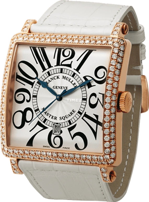 Franck Muller,MASTER SQUARE 36.50x36.50mm,36.50x36.50mm,Rose Gold,White,Automatic,42hours,In-house Caliber,6000 H SC DT V D